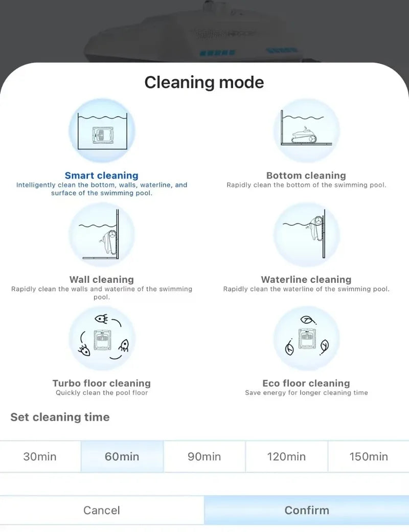 Swimming Pool Robot,PC200, Cordless Wifi,Cleaning Robot,APP Remote Control,Pool Vacuum,Smart Automatic Pool Vacuum Cleaner