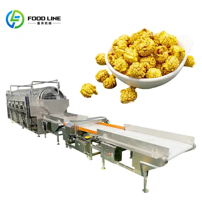 Customized Commercial Popcorn Manufacturing Line with High Production Efficiency