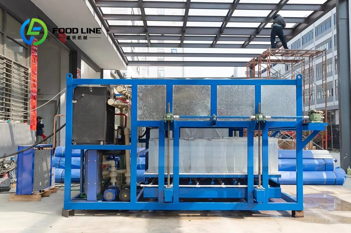 Factory High Quality 5 Ton Industrial Ice Block Machine Water Cooling with Pump for Cooling Applications