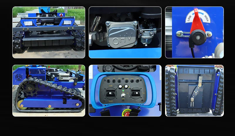 Customized Remote Control Lawn Mower Intelligent Mowing Robot Self-propelled High Horsepower All Terrain