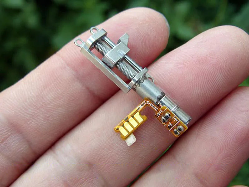 Precision Planetary Deceleration Mini Push Rod Motor 5V DC Screw Slide Stepper Long Linear Actuator with Ball Bearing