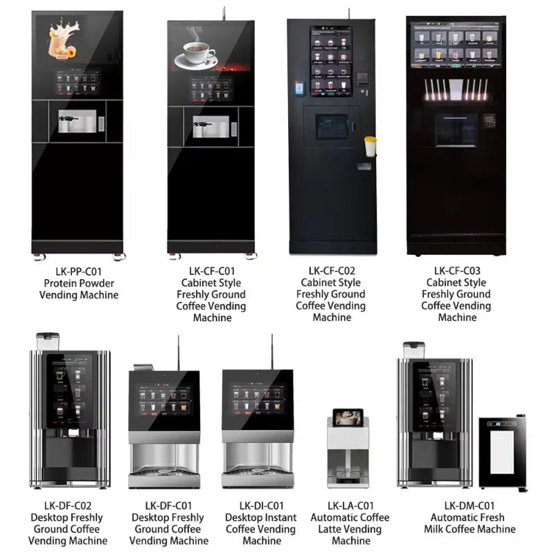 Customized Commercial Coffee Vending Equipment Fully Automatic Coffee Machine Perfect For Office Break Rooms