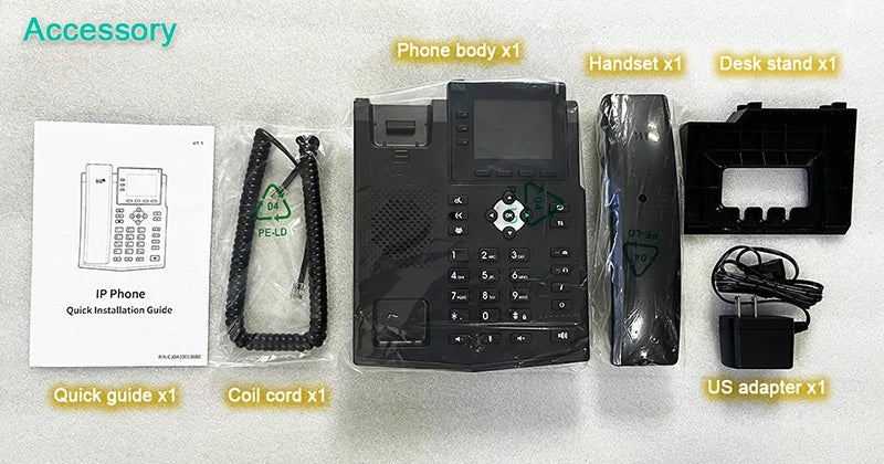 Fanvil Smart Business Office Network SIP Video Phone US Wireless WIFI Function 1080P Display Telephone Landline LCD Multimedia