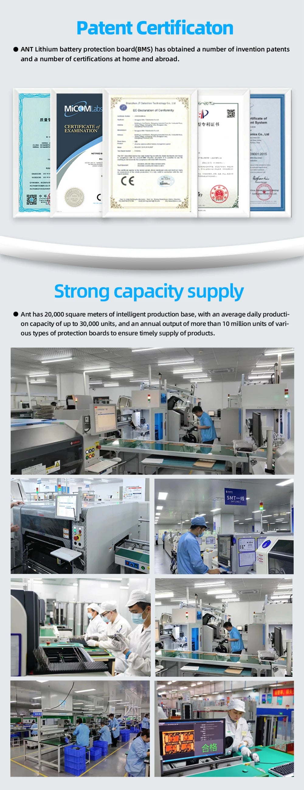 Smart BMS BD6A8S10P 4S 5S 6S 7S 8S 12V 24V Battery With 0.6A Active Balance BMS LiFePO4 Li-ion LTO Battery Storage Bluetooth BMS