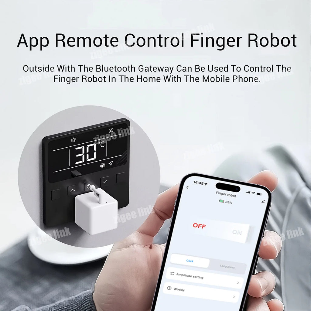 Smart Fingerbot Bluetooth Wireless Finger Robot Automatic Touch Control Buttons SmartLife APP Lazy-Friendly for Home Automation