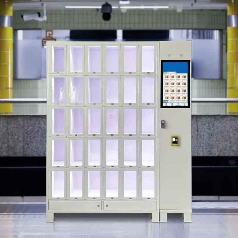 Custom Flexible Deployment Gym Vending Machine 30-grid Visual Smart Locker Vending Machine for Small Items
