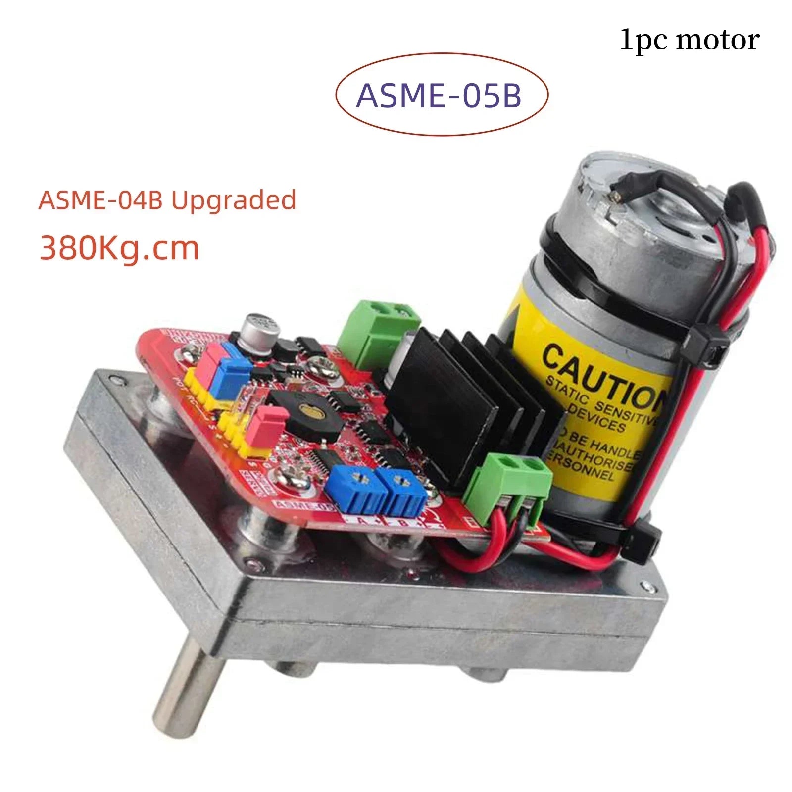 ASME-05B High-Power High-Torque Servo Motor  (ASME-04B Upgraded)  380Kg.cm DC 12-24V Large Robotic Manipulator For RC Robot