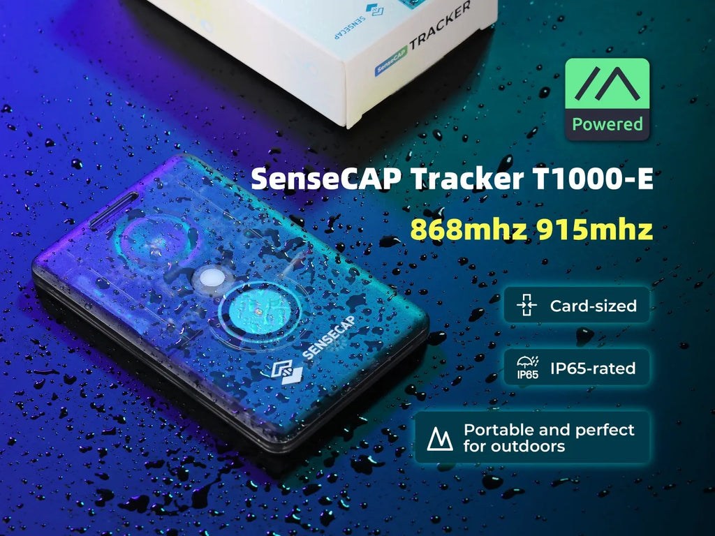 Sensecap T1000 E Meshtastic 868MHz Tracker Lora MeshCore with LR1110,nRF52840,GPS, IP65 Indoor Outdoor Positioning Motion Sensor