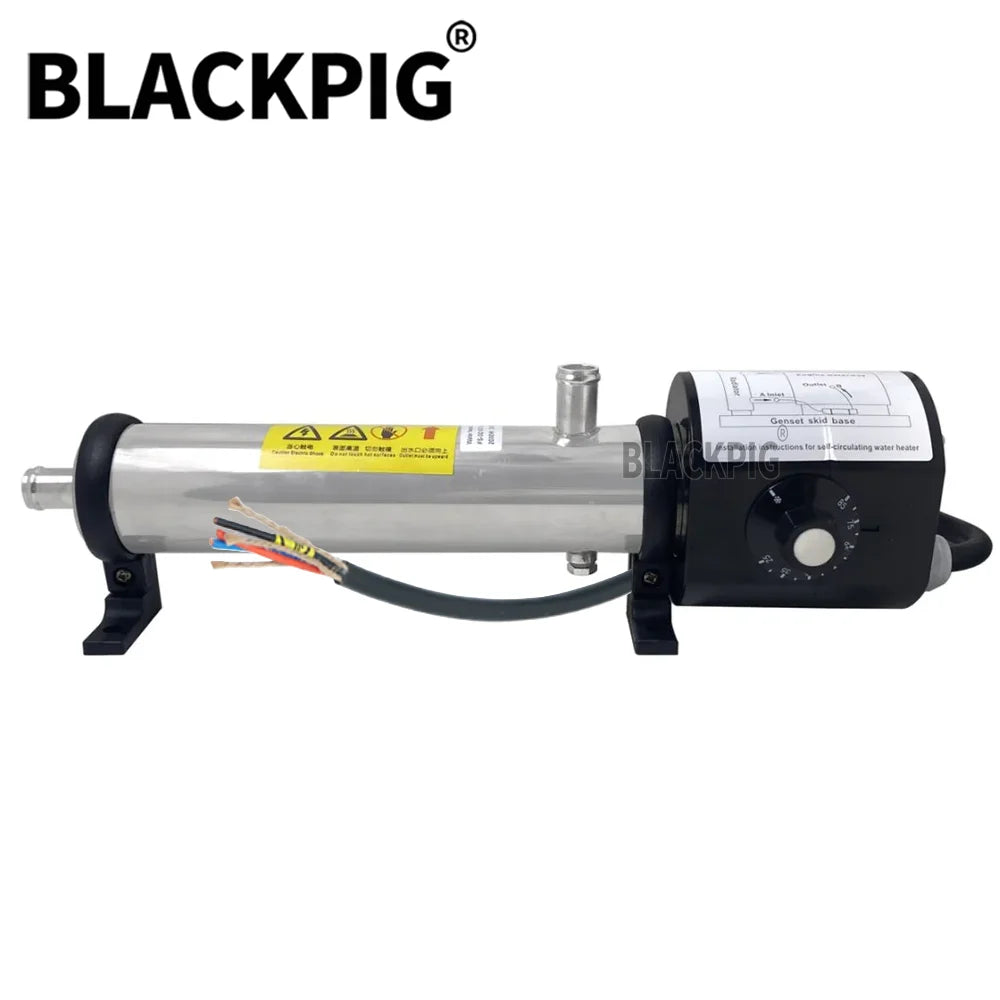 1.5KW 2KW 3KW 4KW Stainless Steel Diesel Engine Heater Adjustable Self-circulating Preheater Water Jacket Heater Generator Parts