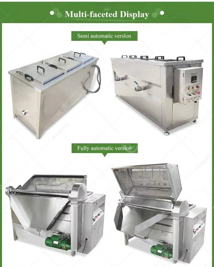 Customized Commercial Automatic Frying Unit Heavy Duty Automatic Oil Filtration Fryer Commercial Machine for gas and electric