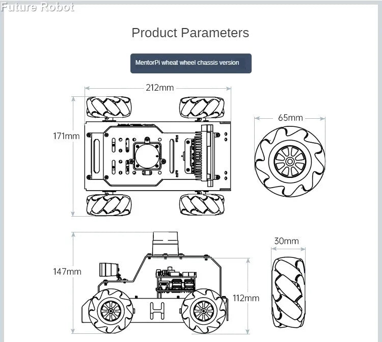 Hiwonder Raspberry Pi 5 Robot Car MentorPi M1 Ackerman/Mecanum-Wheel Depth Camera ROS-HUMBLE Support SLAM and Autonomous Driving