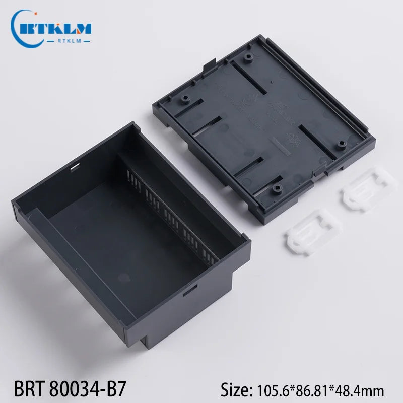 New Arrival ABS Smart Home Plastic Controller Enclosure PLC Electronics Plastic Sensor Enclosure Din rail box 105.6*86.81*48.4mm