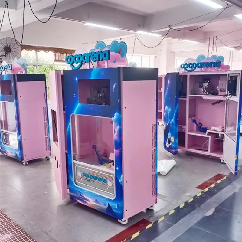 Commercial Semi Automatic Cotton Candy Machine Push Button Cotton Candy Vending Machine Automated Sweetness Cotton Candy Machine