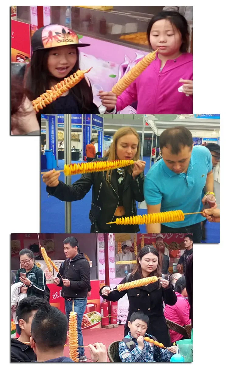 Commercial Electric  Inventing Multifunctional Fully Automatic Stretching Korean Tornado Cyclone Potato Tower Machine
