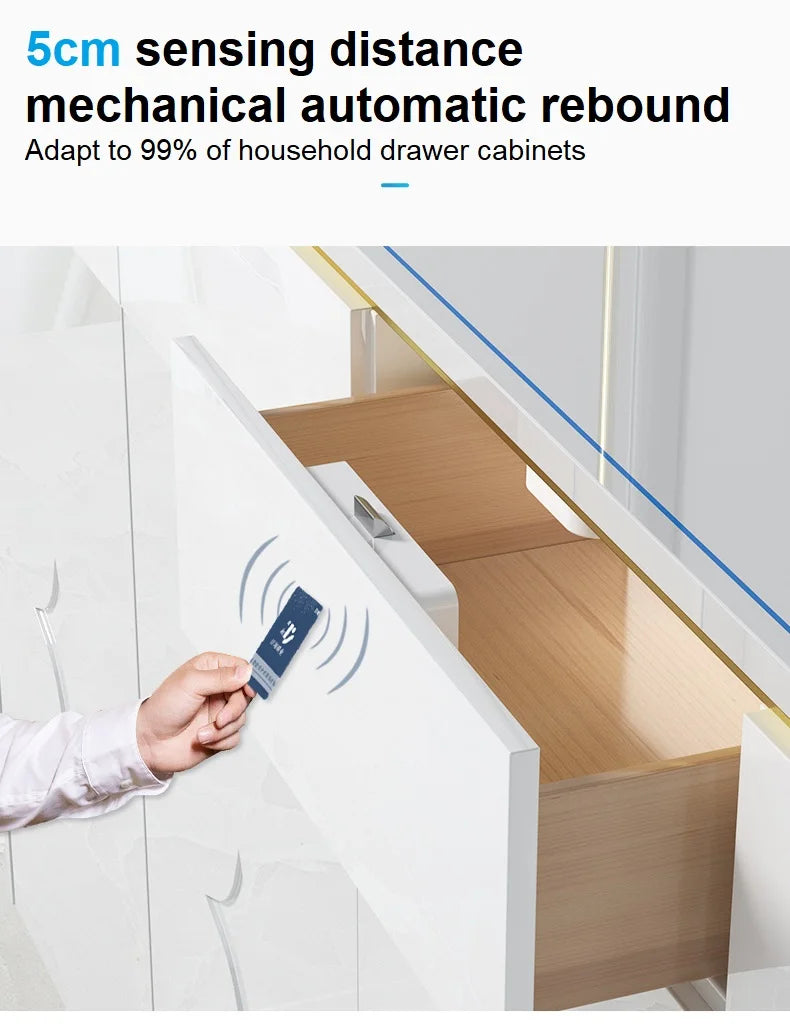 Smart Cabinet Lock Invisible Drawer Lock Electronic Locks for Lockers RFID Lock Smart Furniture Sauna Locker Drawer Locks