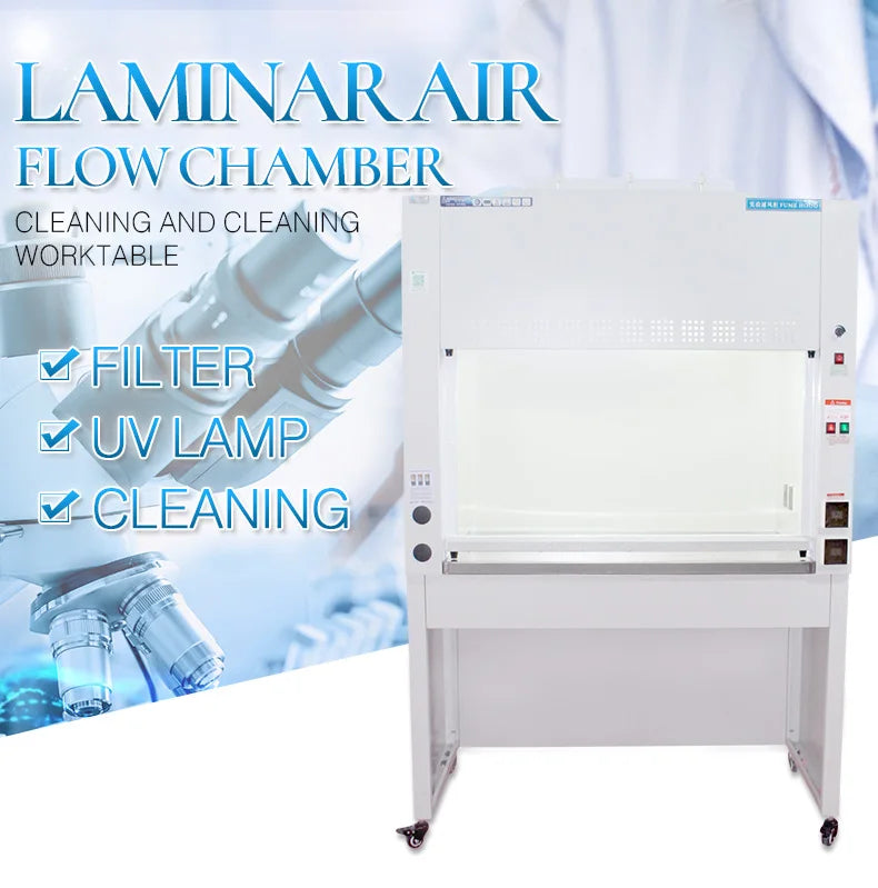 Industrial Vertical Laminar Flow Cabinet Clean Bench Steel For Laboratory Furniture Hospitals Workshops Epoxy Resin Metal