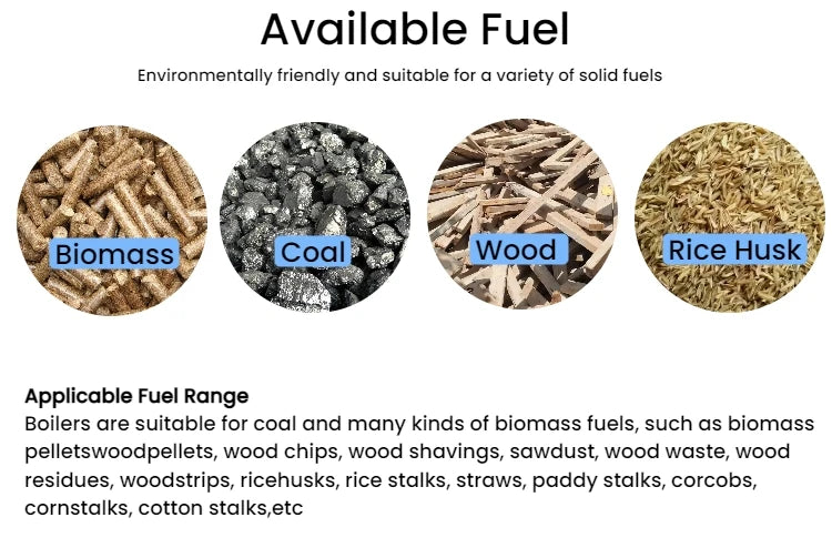 Steam generator 100  200  300  500 kg biomass pellet sawdust boiler