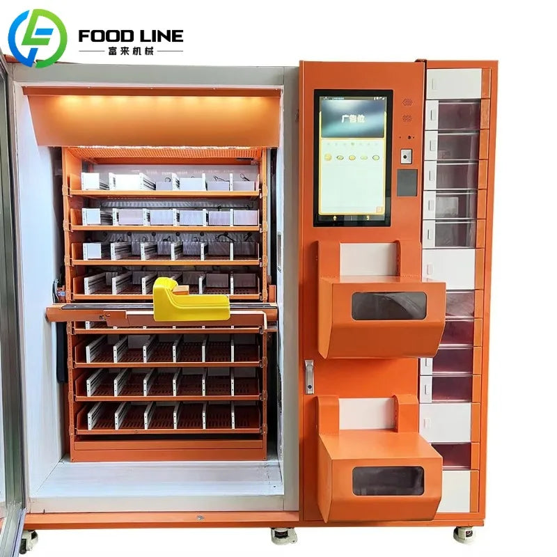 Custom Commercial Hot Food Automat Fully Automated For Business Efficient Hot Meal Dispenser With User Centric Design Interface