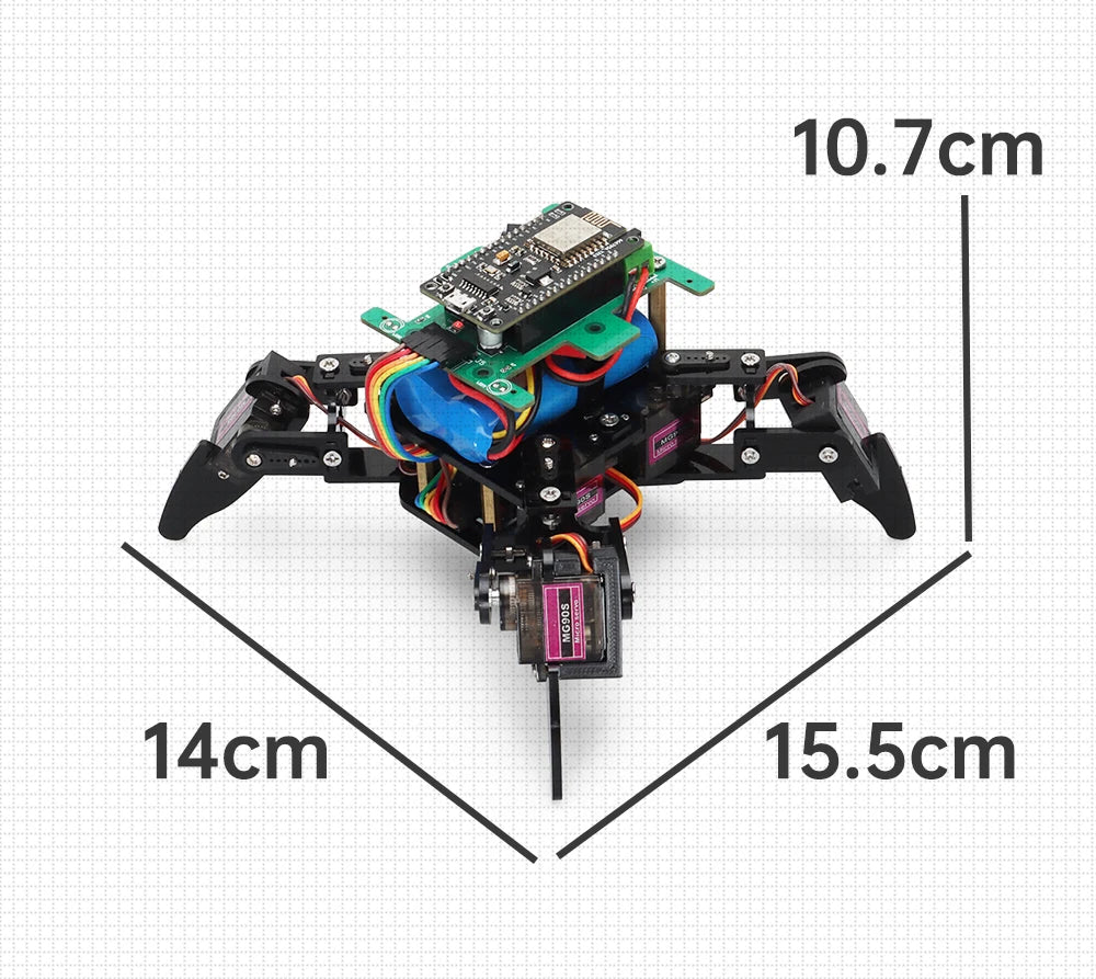 Spider Robotic Kits for Arduino Programming Professional ESP8266 Automation Robot Complete Educational Learning Electronic Kit