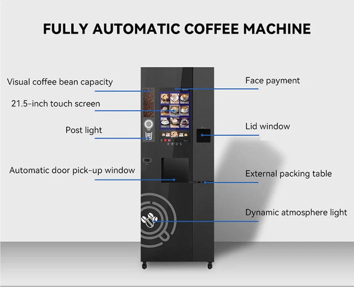 Customized Smart Coffee Robot Making Machine Commercial Automatic Brewer with Touch Screen And SDK for Business Use