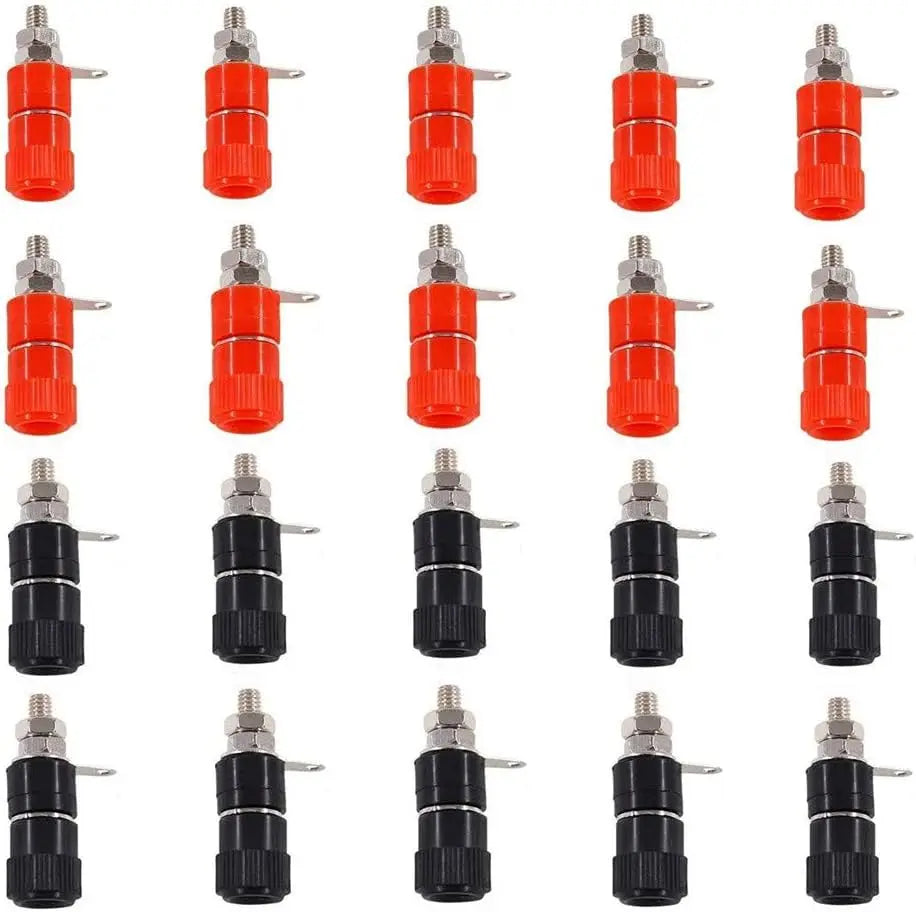 10/30 PCS Binding Posts Terminals 4mm Banana Plug Socket 4mm Terminal Connector for Amplifier Arduino