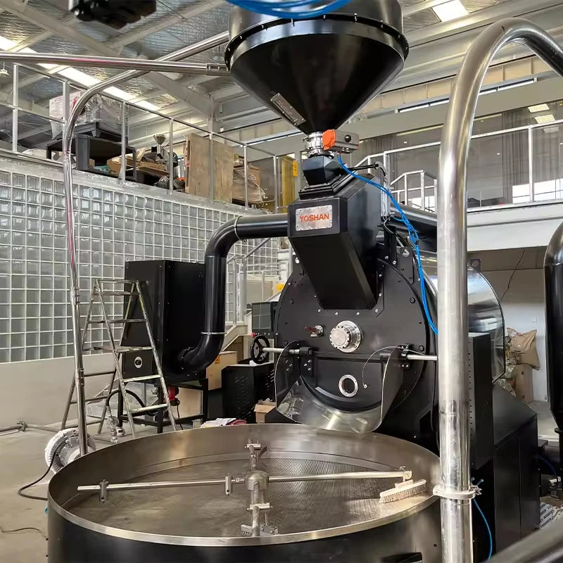 60kg Commercial Coffee Roaster High Speed Cooling Function FL Model Customized For Specialty Coffee Bean Processing Factory