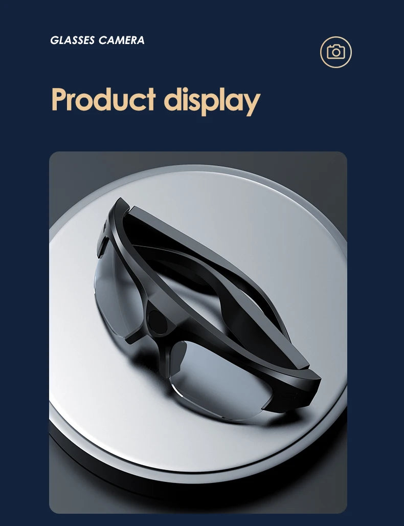 Smart 4K glasses, WiFi sunglasses camera, smart home secret camera, mini camera for shooting and recording videos