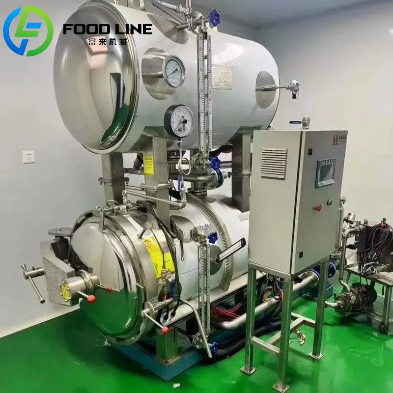Professional Grade High Temp Sterilizer Commercial Pressure Retort for Food Preservation