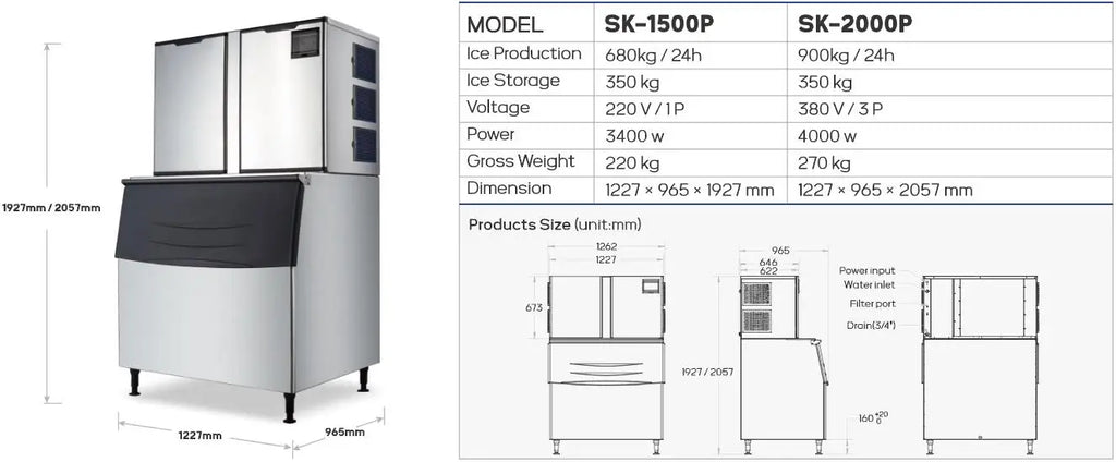 Customized Factory Commercial Ice Making Machine for Business