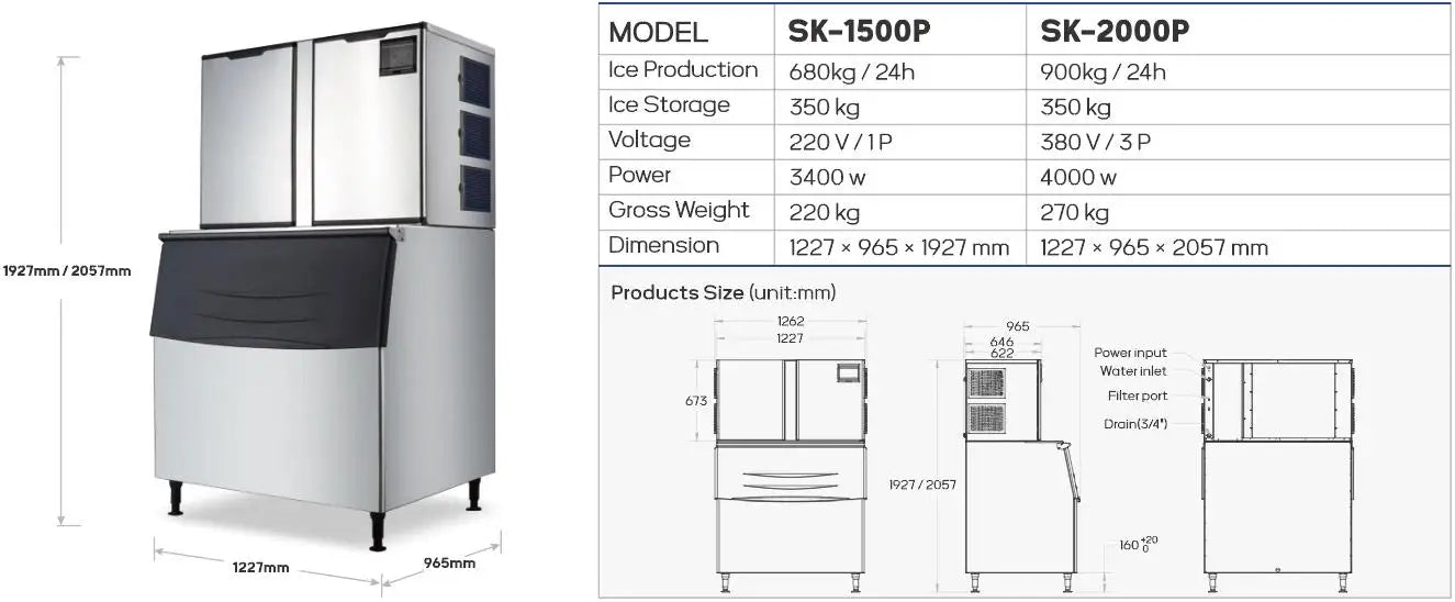 Customized Factory Commercial Ice Making Machine for Business