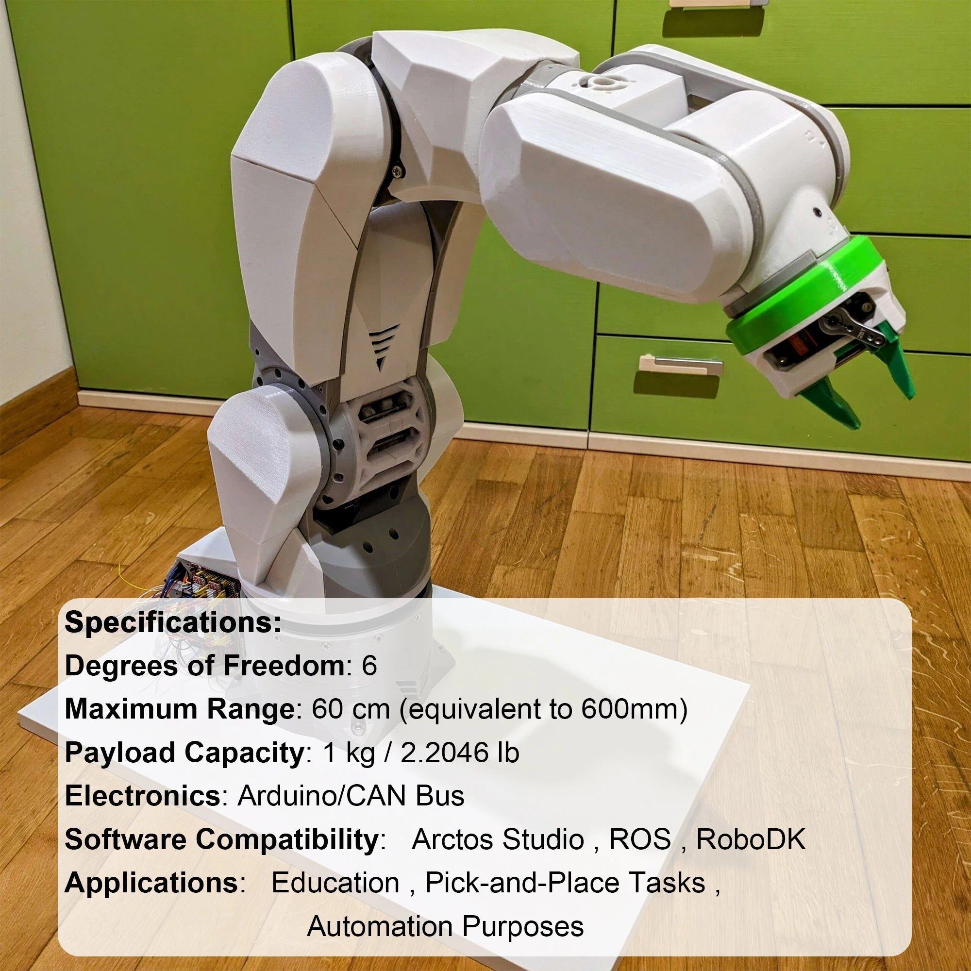 Premium Kit - Arctos V2.0 9.6 2025 Robotic Hardware Kit, Bearings, Motors, Actuators, Boards, Fasteners