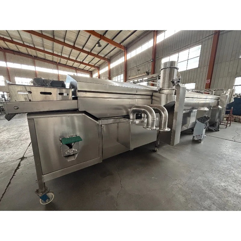 Commercial Continuous Frying Machine for Fried Chicken and French Fries Efficient Automatic with Motor and Pump Core Components
