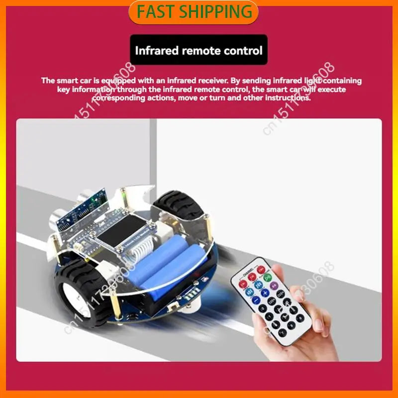 Buy Now RP2350-Plus Smart Car Robot Picogo Development Board With Obstacle Avoidance Module, Tracking Module, Bluetooth Module