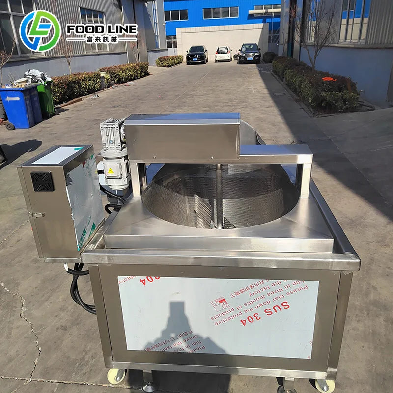 Customized Commercial Automatic Frying Unit Heavy Duty Automatic Oil Filtration Fryer Commercial Machine for gas and electric