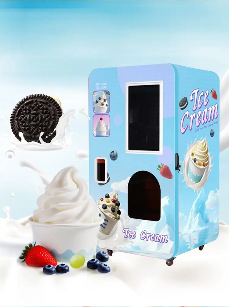 Customized Checkout Ice Cream Vending Machine Professional Commercial Use High Profit Easy Clean Reliable Quality Top Grade