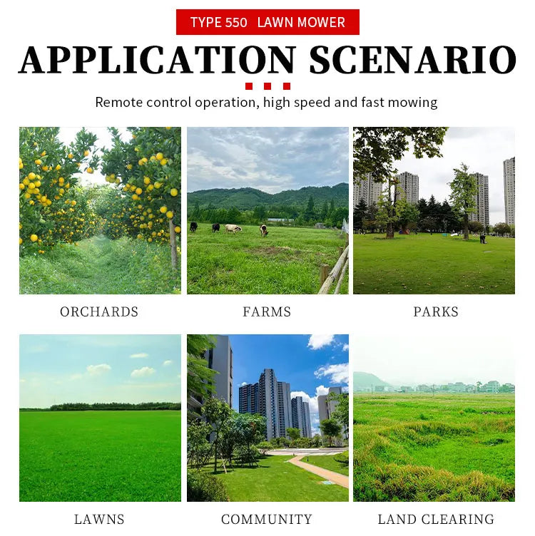 Customized wireless commercial lawn robot community remote control intelligent remote control lawn mower