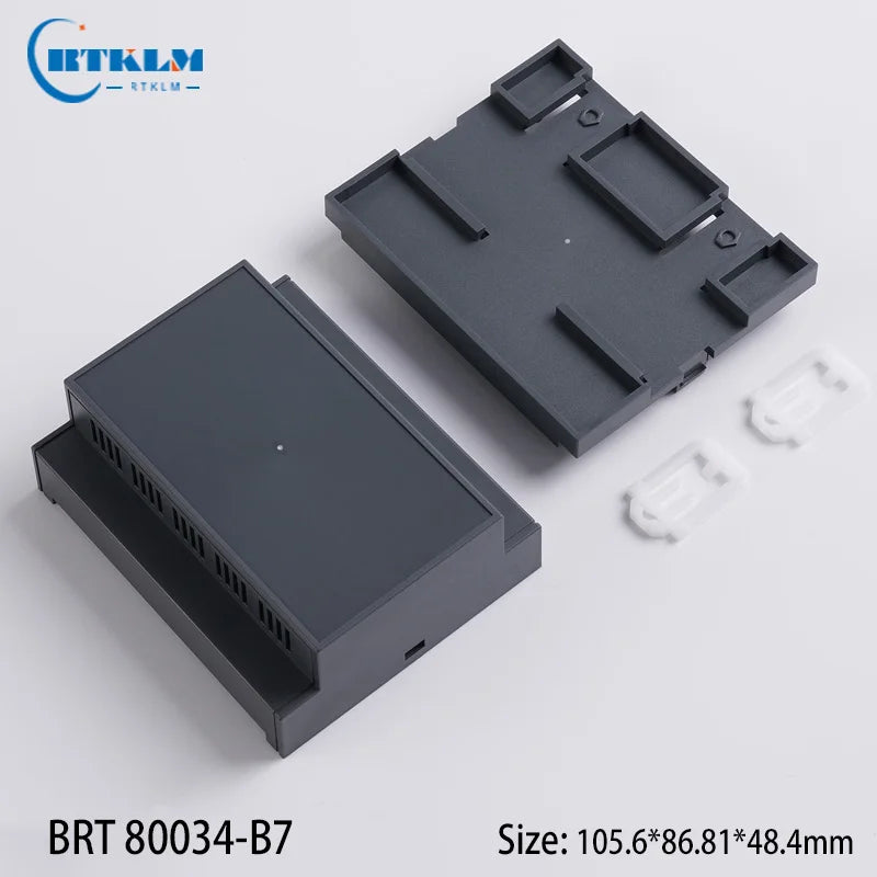 New Arrival ABS Smart Home Plastic Controller Enclosure PLC Electronics Plastic Sensor Enclosure Din rail box 105.6*86.81*48.4mm