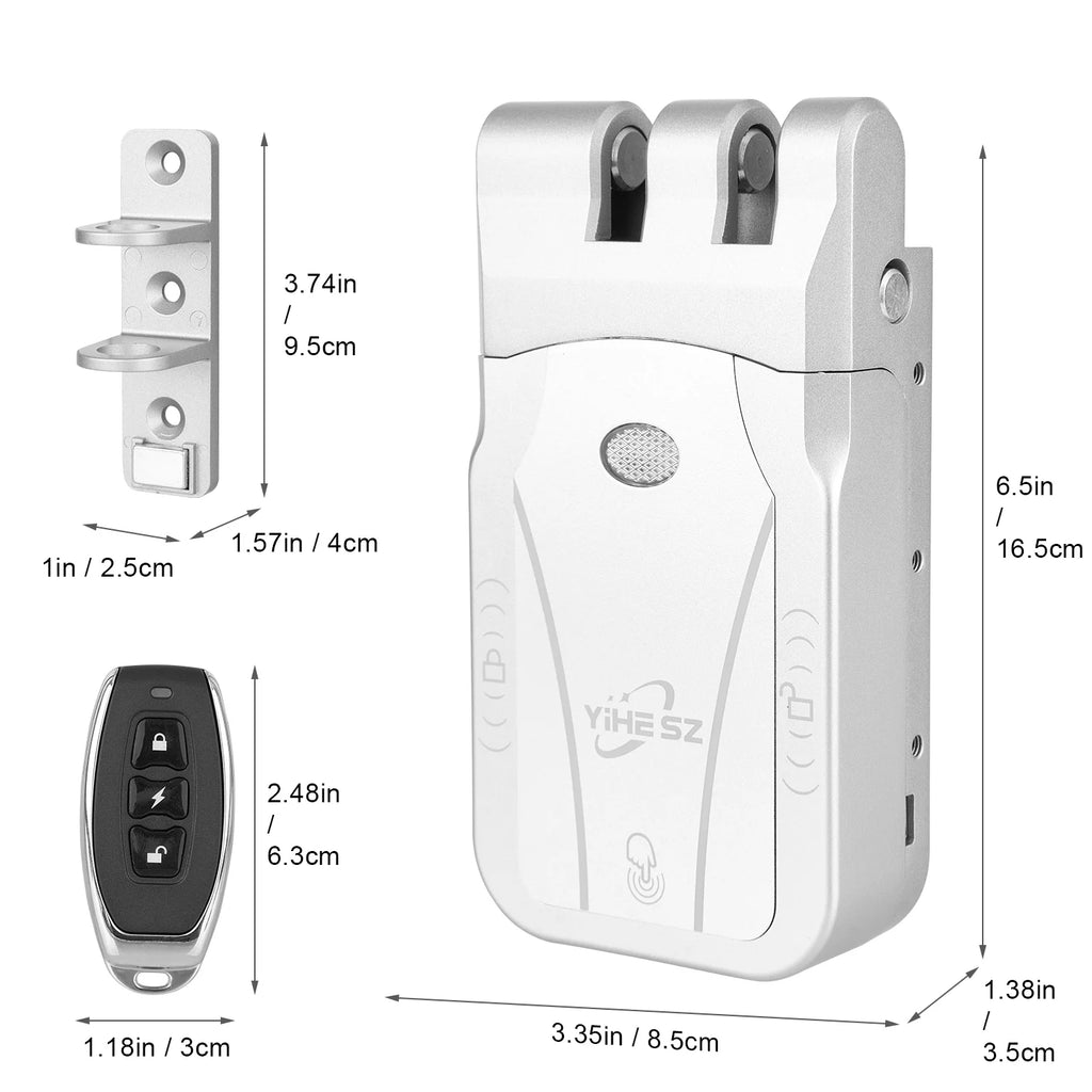 YiHESZ Tuya Smart Door Lock Digital Electronic Remote Control Security Protection Support Smart Home Invisible Induction Lock