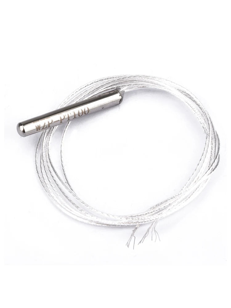 1/5x PT100 Temperature Sensor WZP-PT100 Platinum RTD Sensor Waterproof Temperature Sensing Probe for PID Temperature Controller