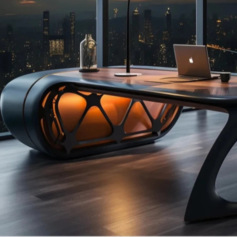 Elegant and creative curved executive desk room offices office desks and workstations Computer desk Room desks writing table