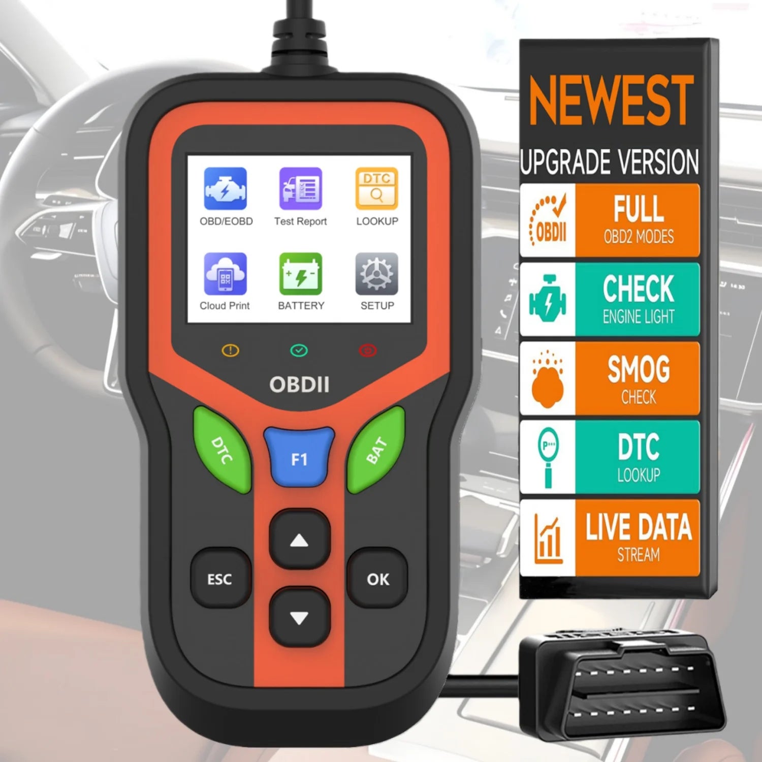 OBD2 Ultra Car Scanner obdii Diagnostic Tool for Cars & Trucks Universal Fitment obd 2 Supports 9 Protocols