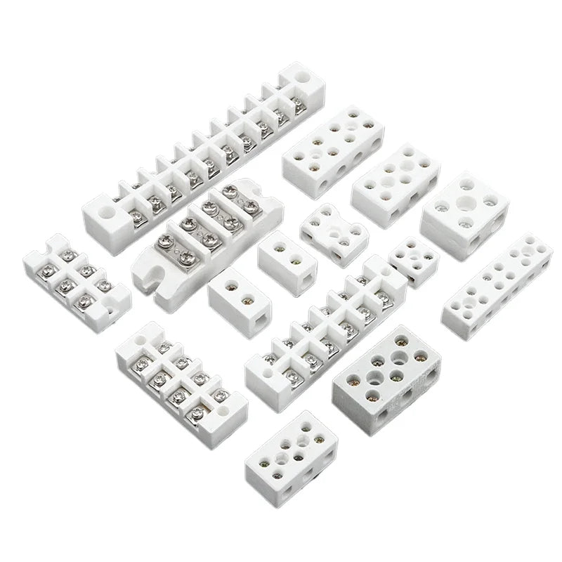 Ceramic terminal high temperature resistant terminal wire butt three-in three-out electric furnace heat-resistant connector