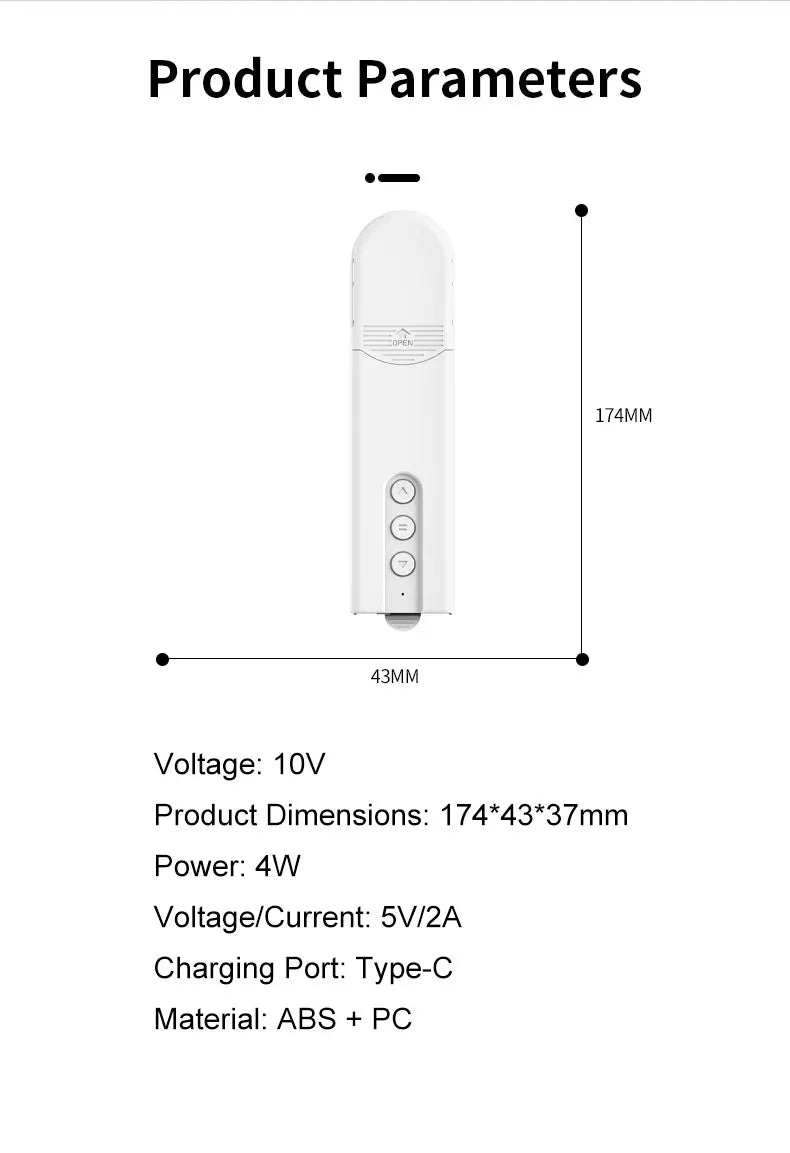 Built-in WiFi Smart DIY Motorized Chain curtain motor （plug-in model），APP/voice/remote timer settings (without gateway）