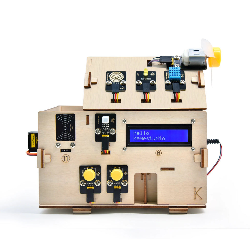 Keyestudio Smart Home IOT Kit With ESP32 Board C language And MicroPython For Arduino ESP32 STEAM Smart House DIY Electronic Kit