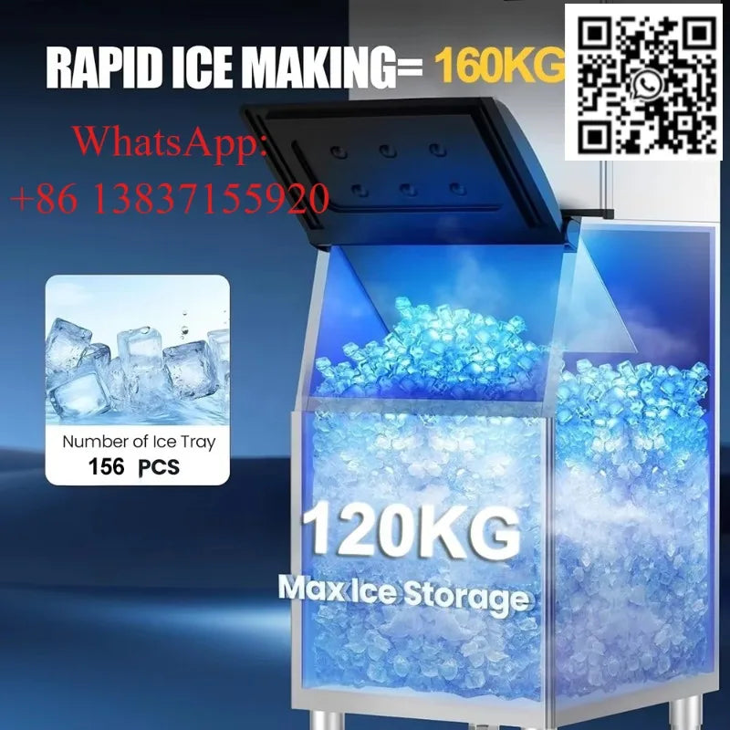 Custom Ice Making Commercial Machine Industrial Ice Cube Maker High Output Ice Cube Making Equipment