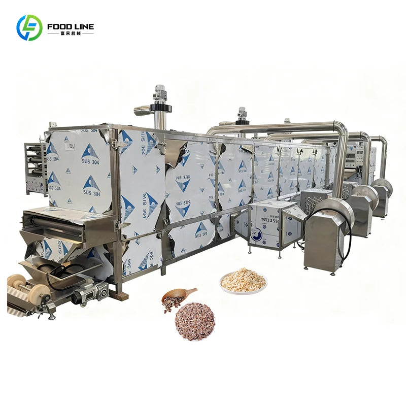 Custom Automated Process Control Oatmeal Cereal Making Machine Consistent Product Shape Mini Cereal bar Making Machine