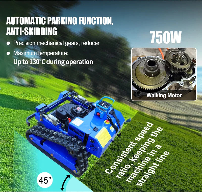 Customized Remote Control Lawn Mower Intelligent Mowing Robot Self-propelled High Horsepower All Terrain