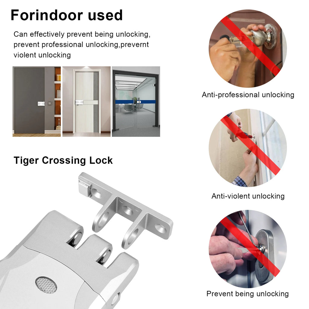 YiHESZ Tuya Smart Door Lock Digital Electronic Remote Control Security Protection Support Smart Home Invisible Induction Lock