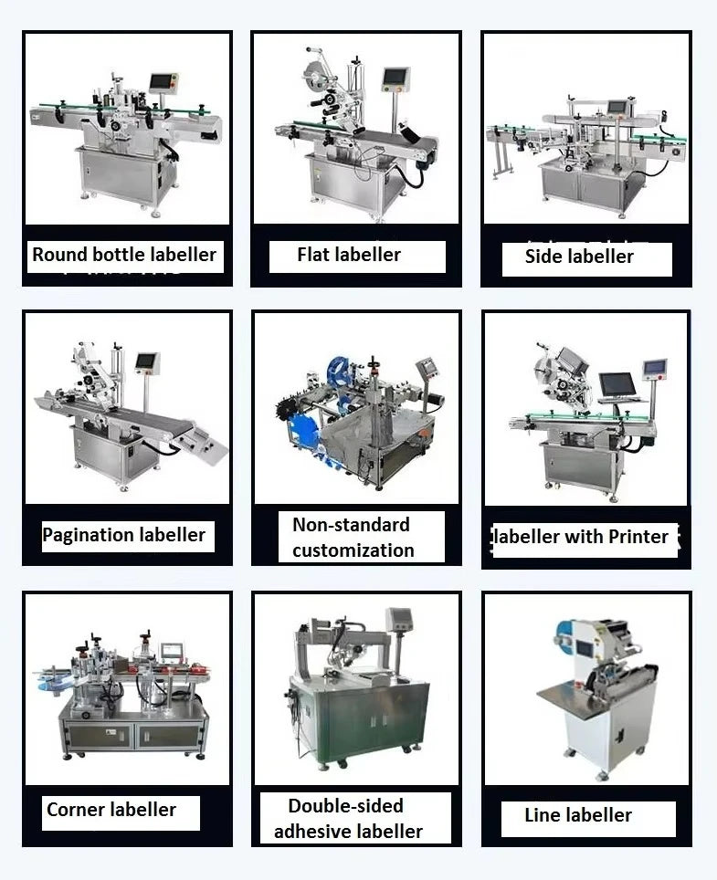 Automatic Tube Labeling Machine Tube Labeler Tube Label Applicator with Feeder and Printer