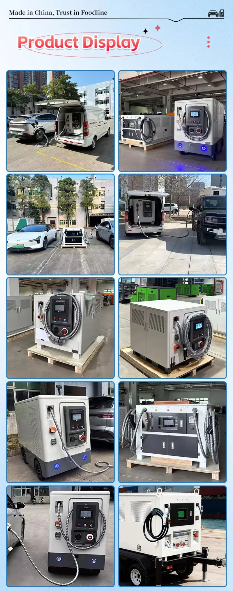 Mobile Energy Storage System Portable Battery Power Station Solar Generator Fast Charging Emergency Backup Supply